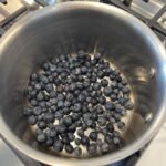 blueberries in sauce pan