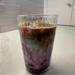 blueberry vanilla brown sugar iced latte