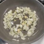 saute onion and garlic