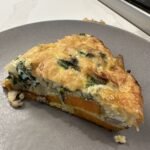 slice of sweet potato crust quiche