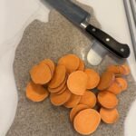 sliced sweet potatoes