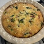 finished sweet potato crust vegetable quiche